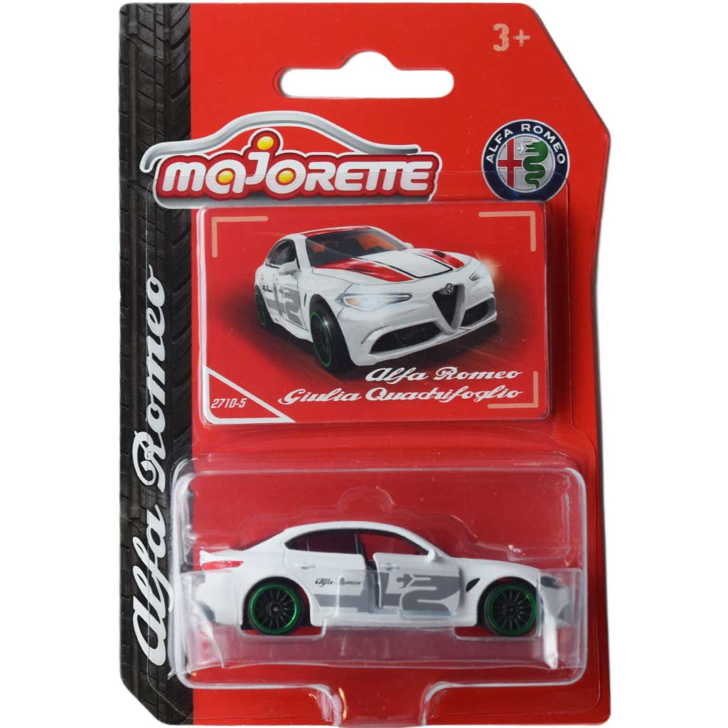 Alfa Romeo Giulia Quadrifoglio White - Majorette - Scala 1/64