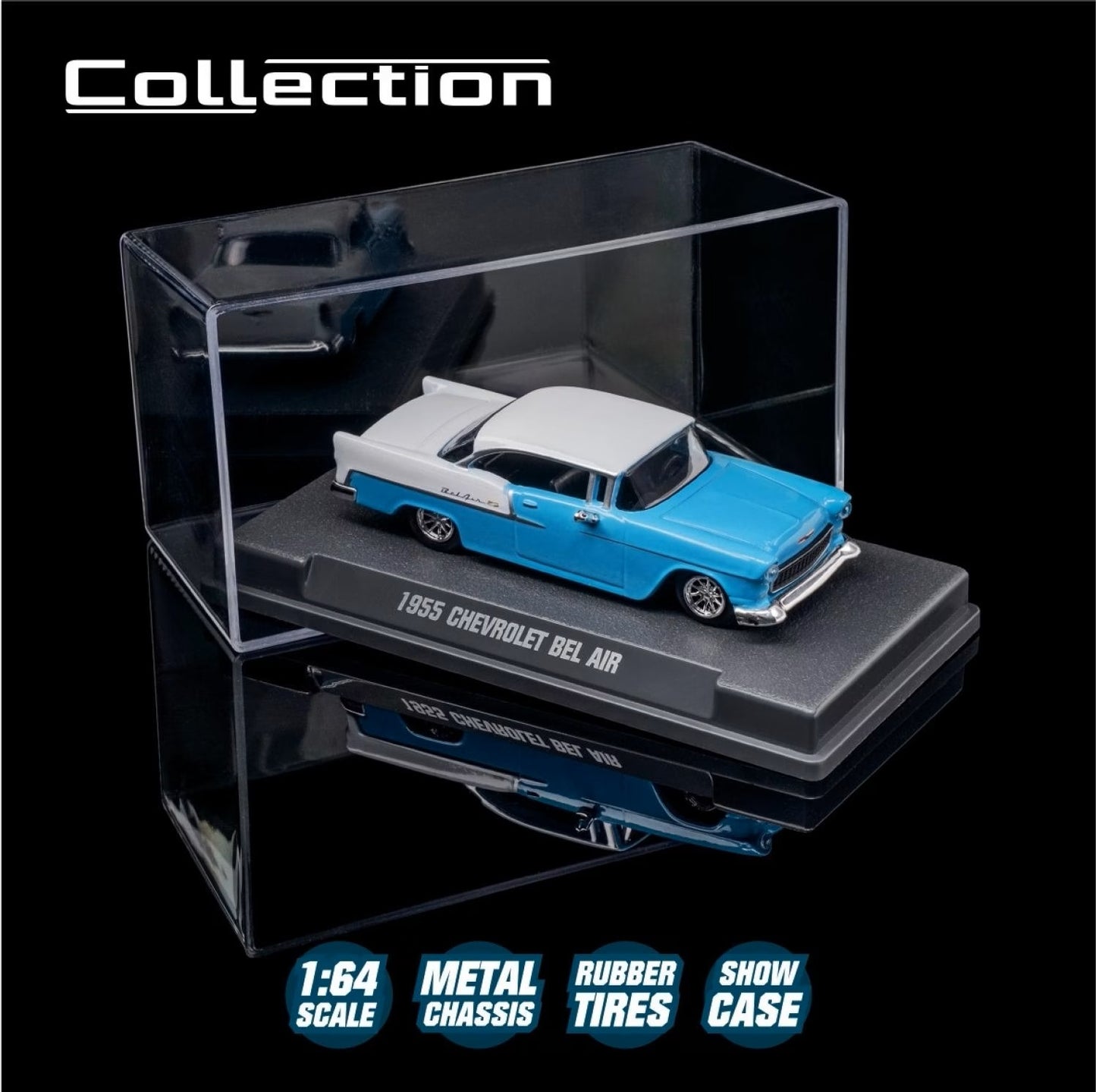 1955 Chevrolet Bel Air Series Collection - Majorette - Scala 1/64