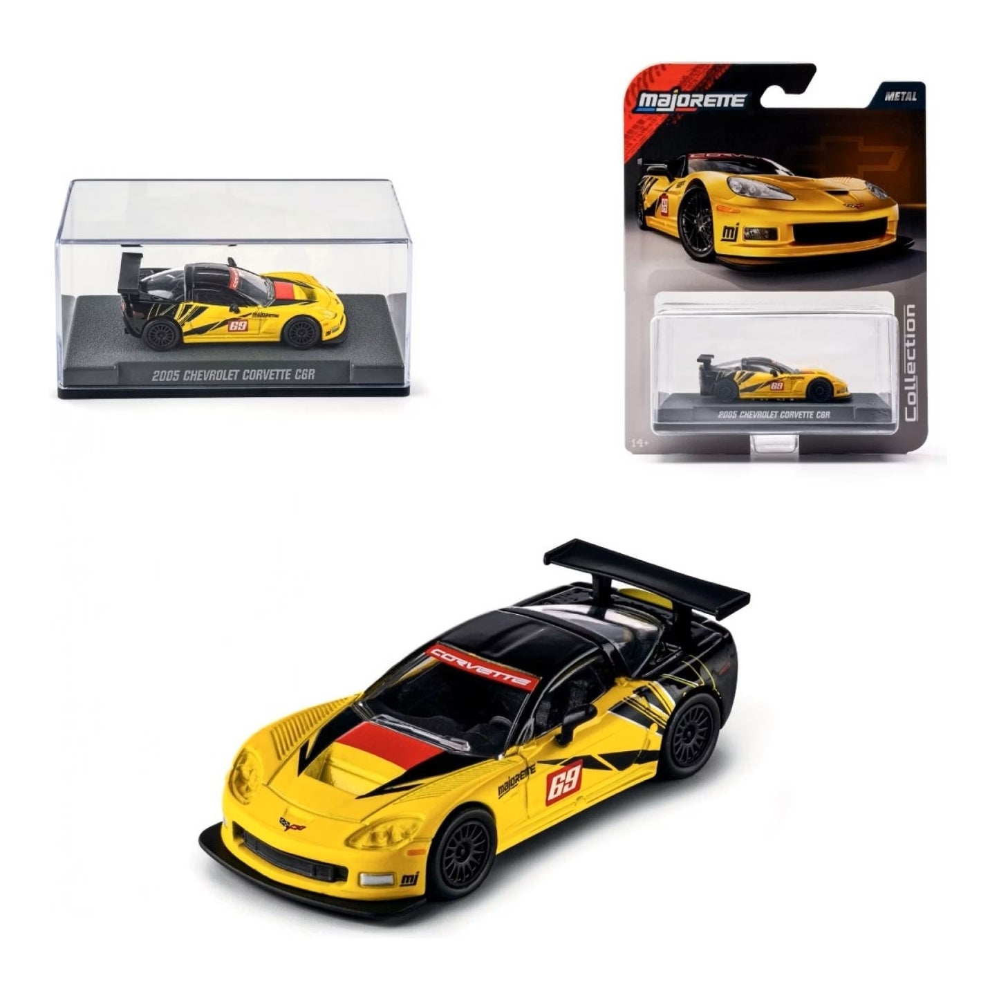 2005 Chevrolet Corvette C6 R Series Collection - Majorette - Scala 1/64