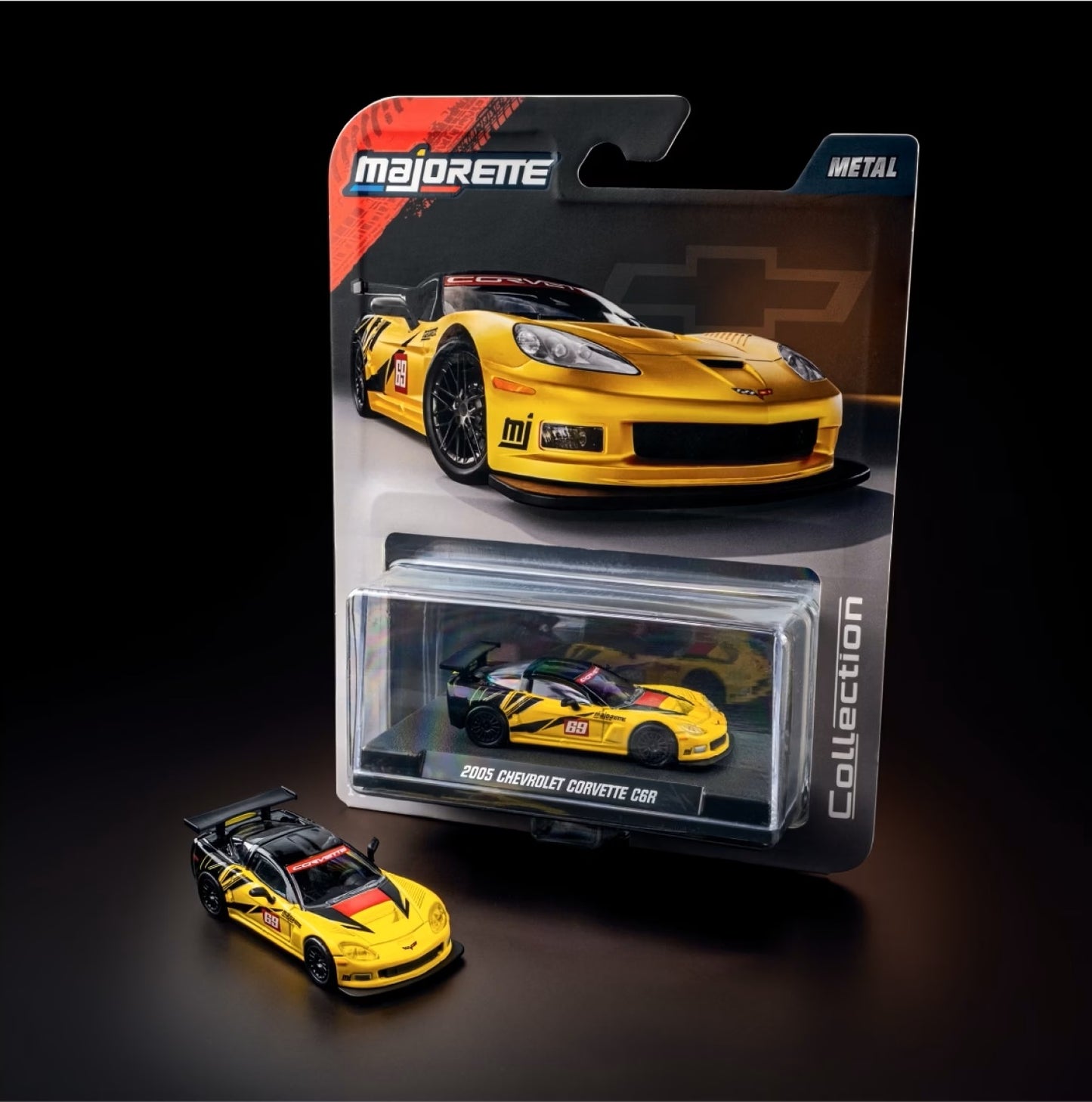 2005 Chevrolet Corvette C6 R Series Collection - Majorette - Scala 1/64