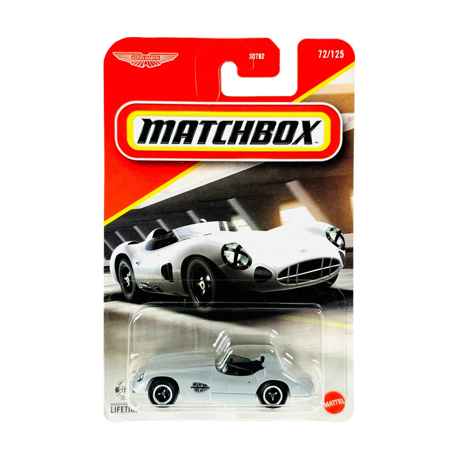 1956 Aston Martin DBR1 #72 Long Card - Matchbox - Scala 1/64 Circa