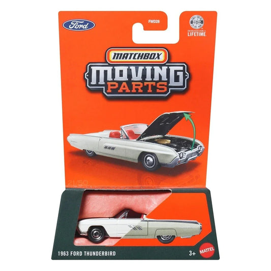 1963 Ford Thunderbird White - Moving Parts - Matchbox - Scala 1/64 Circa