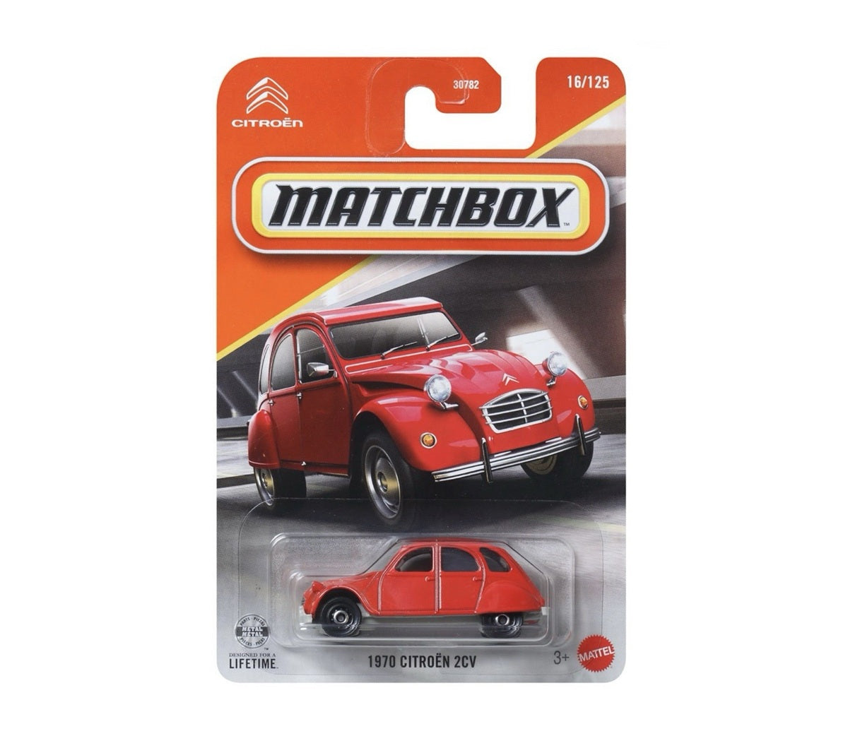 1970 Citroen 2CV #16 Long Card - Matchbox - Scala 1/64 Circa