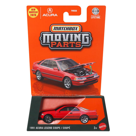 1991 Acura Legend Coupe Red - Matchbox - Moving Parts - Scala 1/64