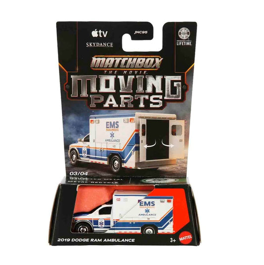 2019 Dodge Ram Ambulance - Matchbox - Moving Parts The Movie - Scala 1/64 Circa