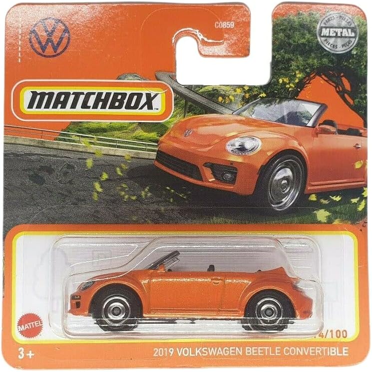 Volkswagen Beetle Convertible 2019 Orange #14 - Matchbox - Scala 1/64 Circa