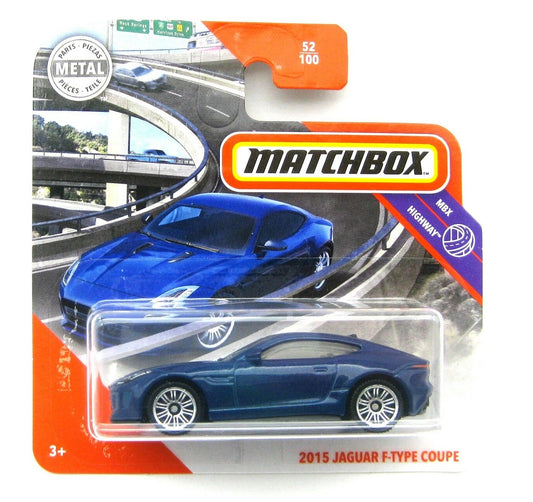 Jaguar F-Type 2015 Blue #52 - Matchbox - Scala 1/64 Circa