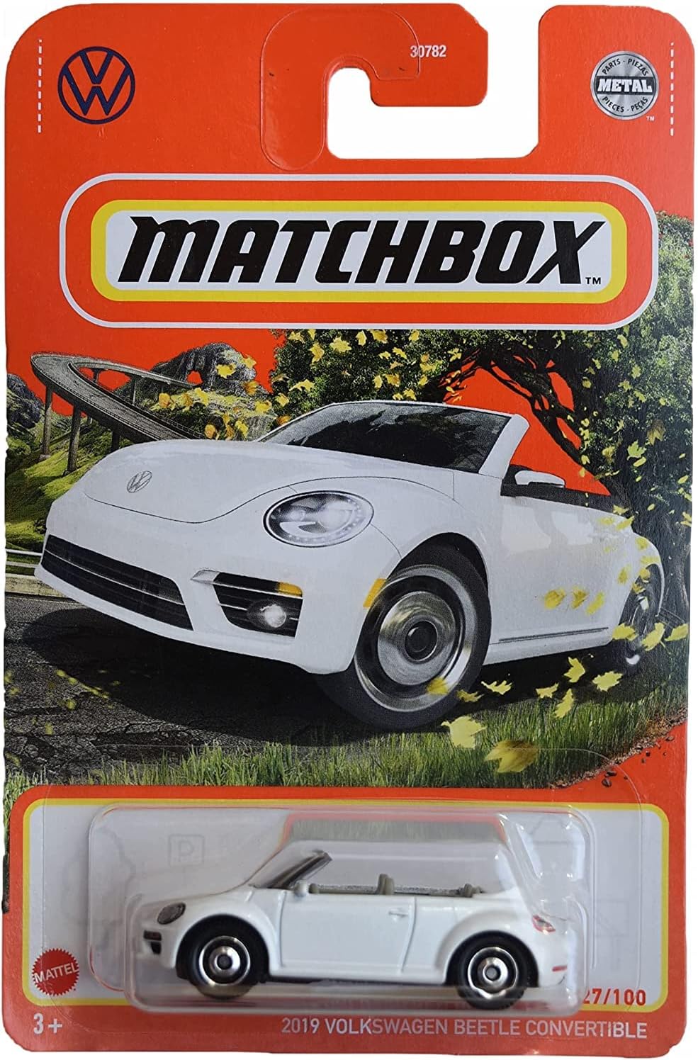 Volkswagen Beetle Convertible 2019 White #27 - Matchbox - Scala 1/64 Circa