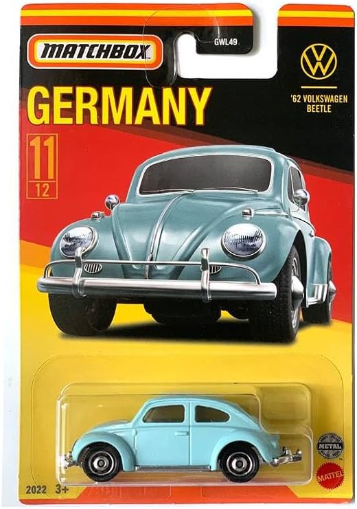 Volkswagen Beetle 1962 Light Blue Series Germany - Matchbox - Scala 1/64 Circa