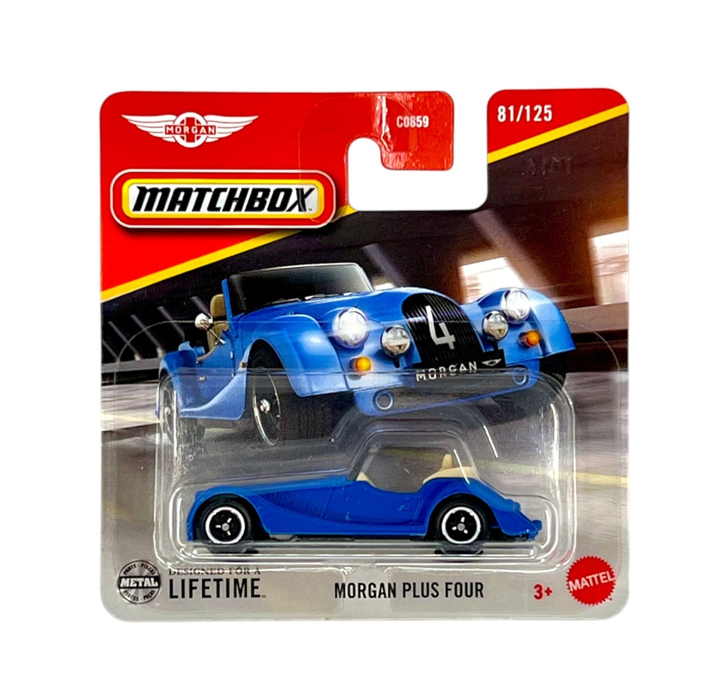 Morgan Plus Four #81 - Matchbox - Scala 1/64 Circa