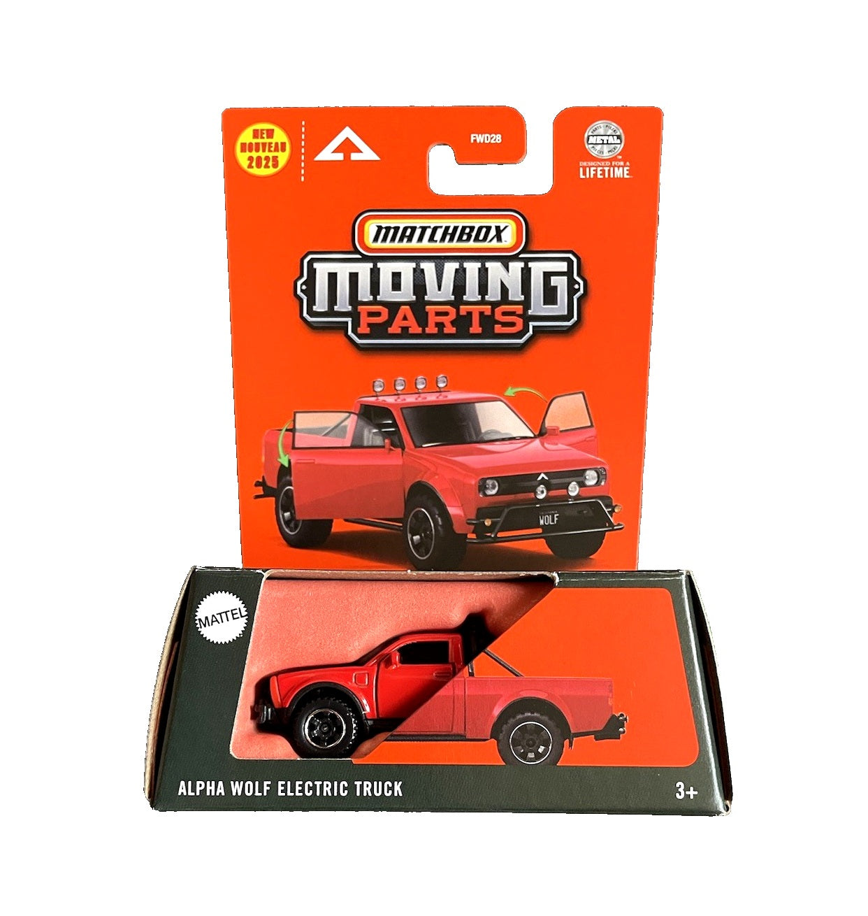 Alpha Wolf Electric Truck - Matchbox Moving Parts - Scala 1/64 Circa