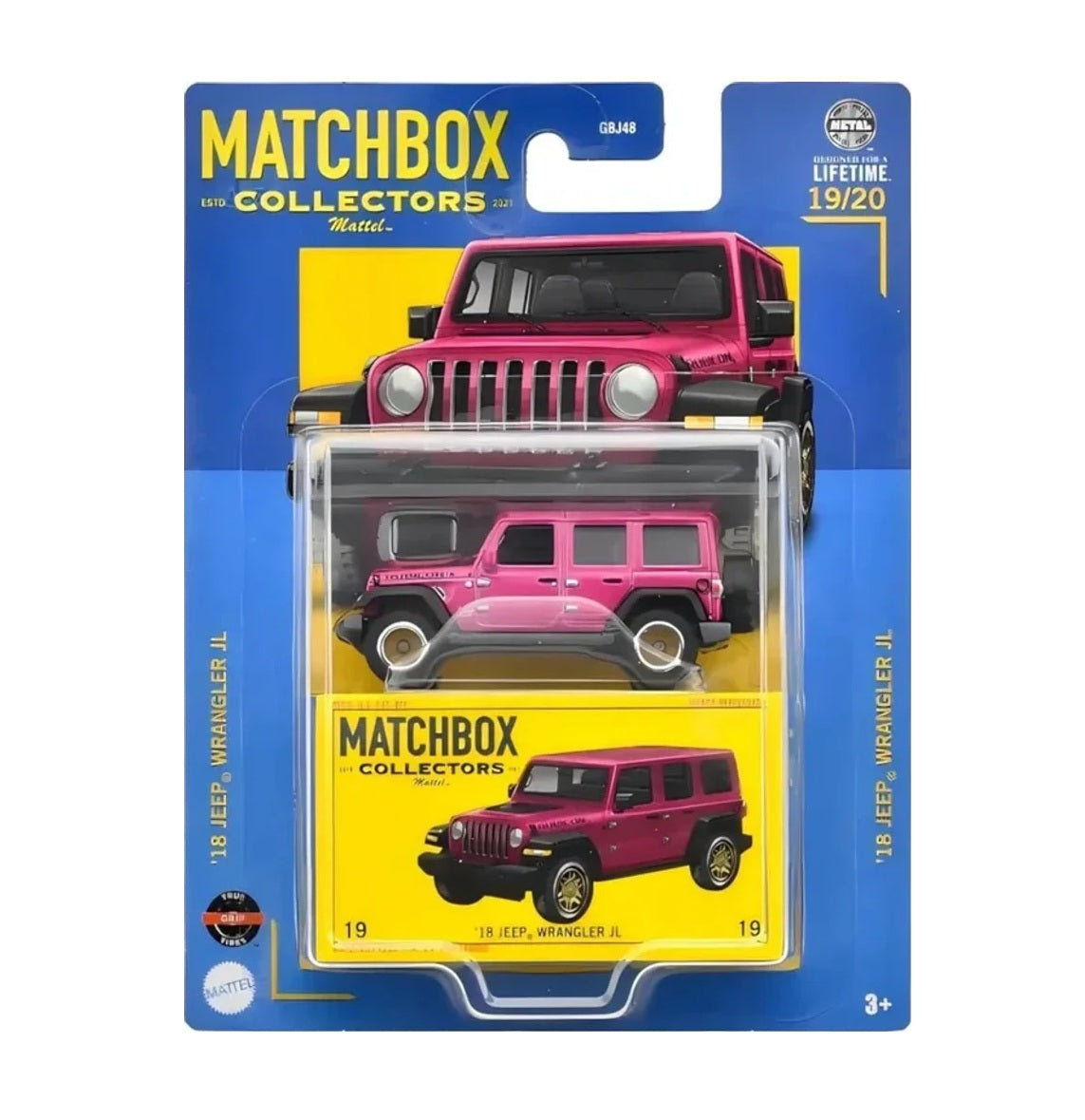 '18 Jeep Wrangler JL Purple 19/20 - Matchbox Collectors - Scala 1/64 Circa