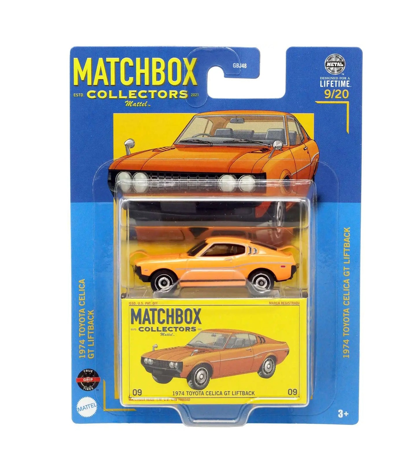 1974 Toyota Celica GT Liftback 09/20 - Matchbox Collectors - Scala 1/64 Circa