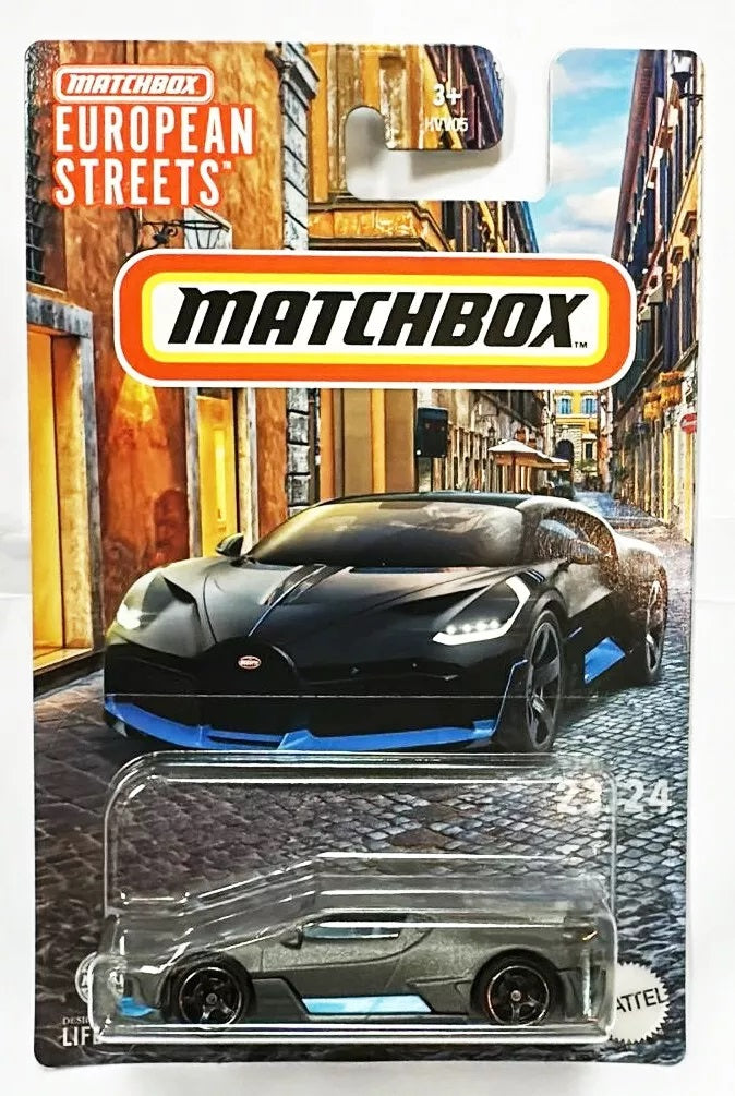 2018 Bugatti DIVO Grey Series European Streets 23/24 - Matchbox - Scala 1/64 Circa