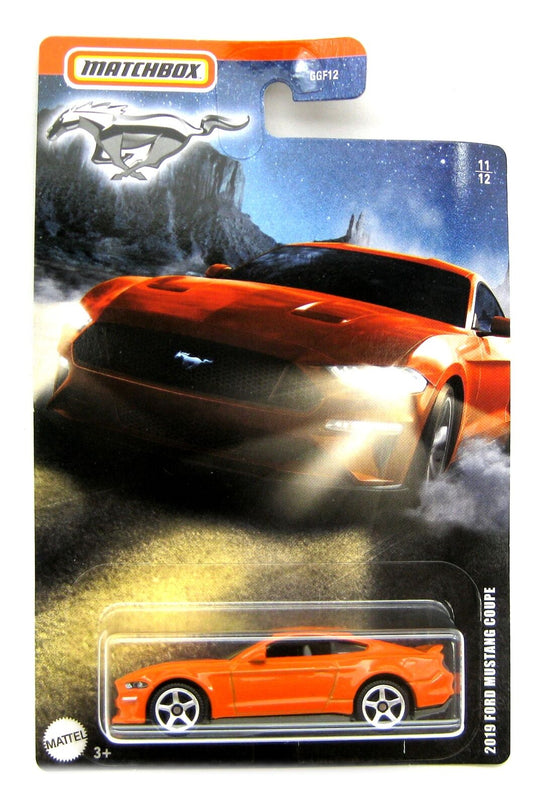 Ford Mustang Coupe 2019 Orange - Matchbox - Scala 1/64 Circa