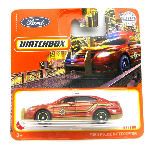 Ford Police Interceptor Fire Chief #81 - Matchbox - Scala 1/64 Circa