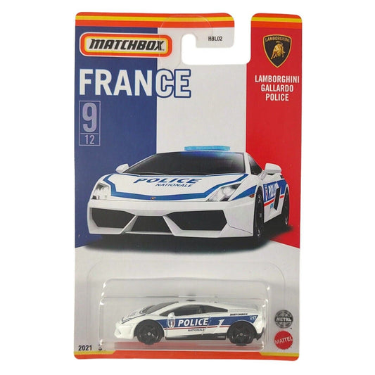 Lamborghini Gallardo Police France Series - Matchbox - Scala 1/64 Circa