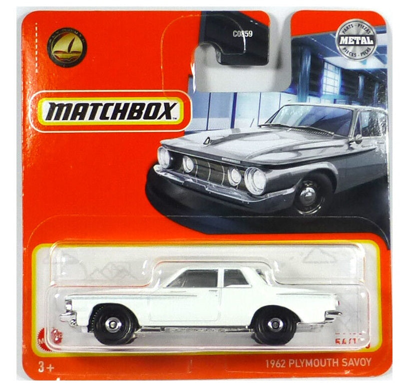 Plymouth Savoy 1962 White #54 - Matchbox - Scala 1/64 Circa