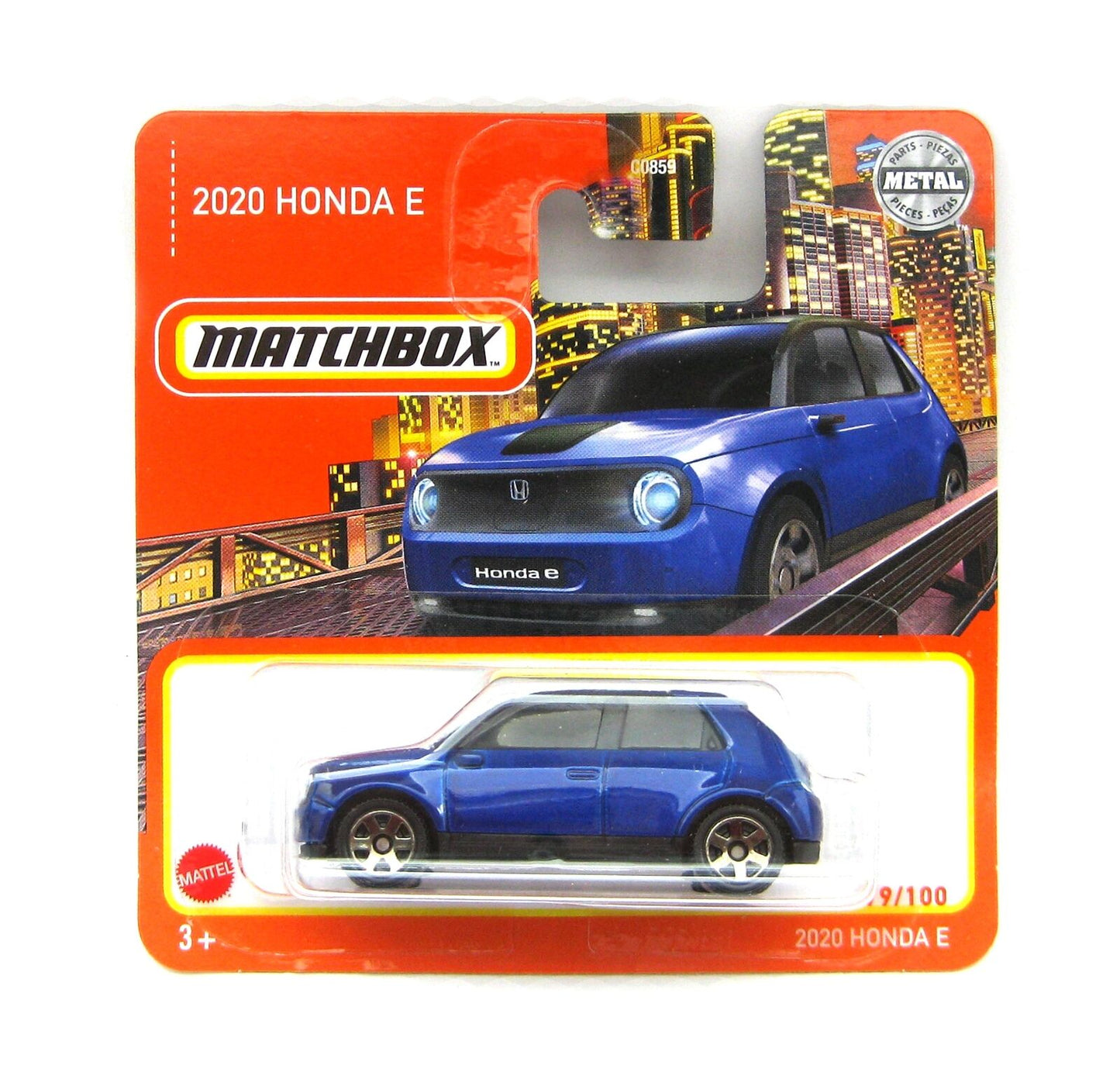 Honda E 2020 Blue #79 - Matchbox - Scala 1/64 Circa