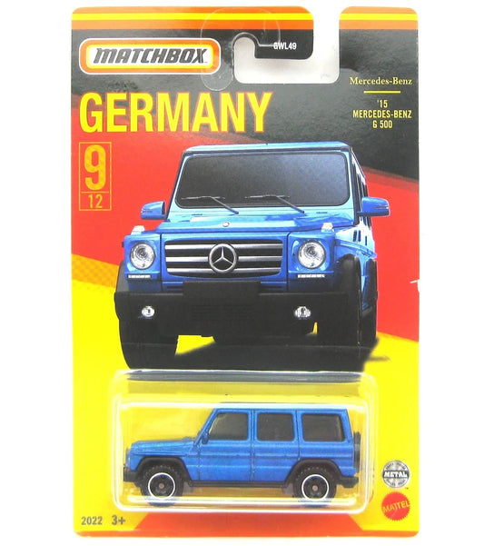 Mercedes Benz G500 Blue Series Alemania - Caja de cerillas - Escala 1/64 Aprox