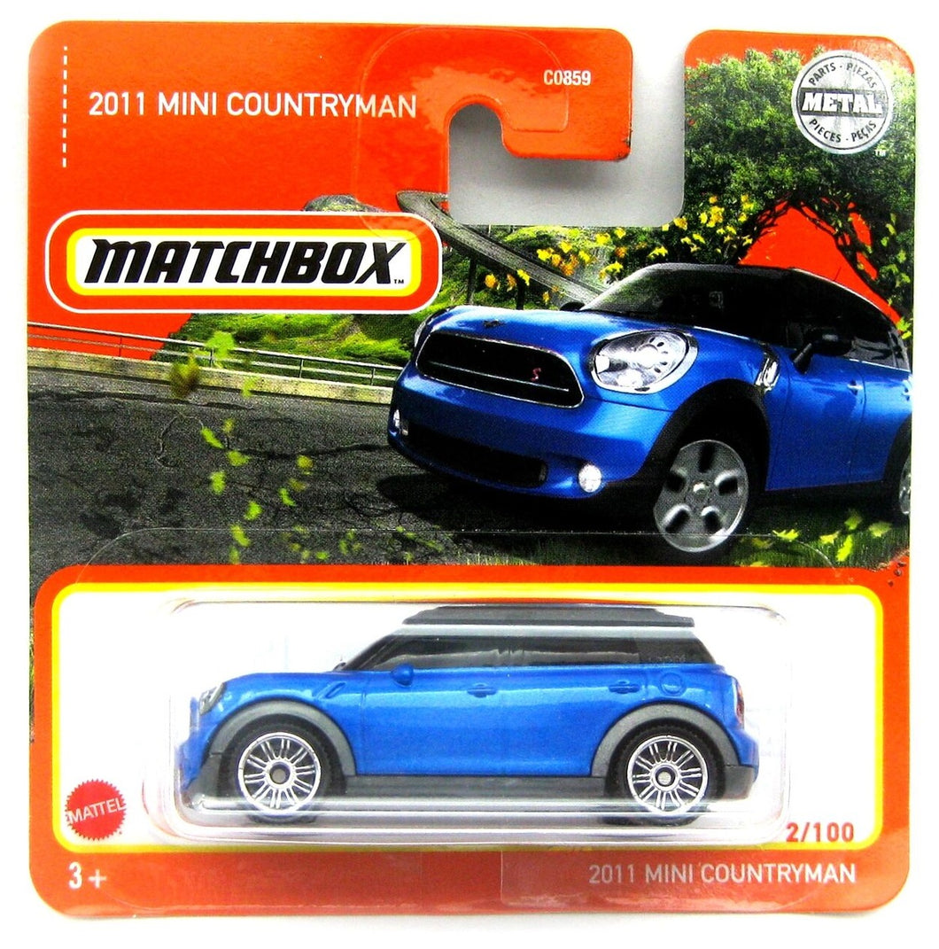 MINI Countryman 2011 Blu #02 - Matchbox - Scala 1/64 Circa