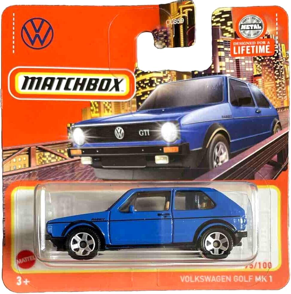 Volkswagen Golf MK1 Blue #95 - Matchbox - Scala 1/64 Circa