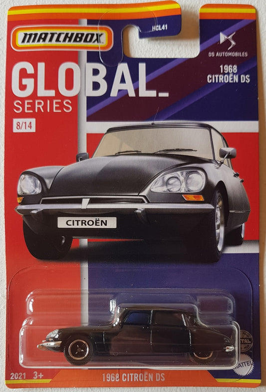 Citroen DS 1968 Negro Global Series - Caja de cerillas - Escala 1/64 Aprox