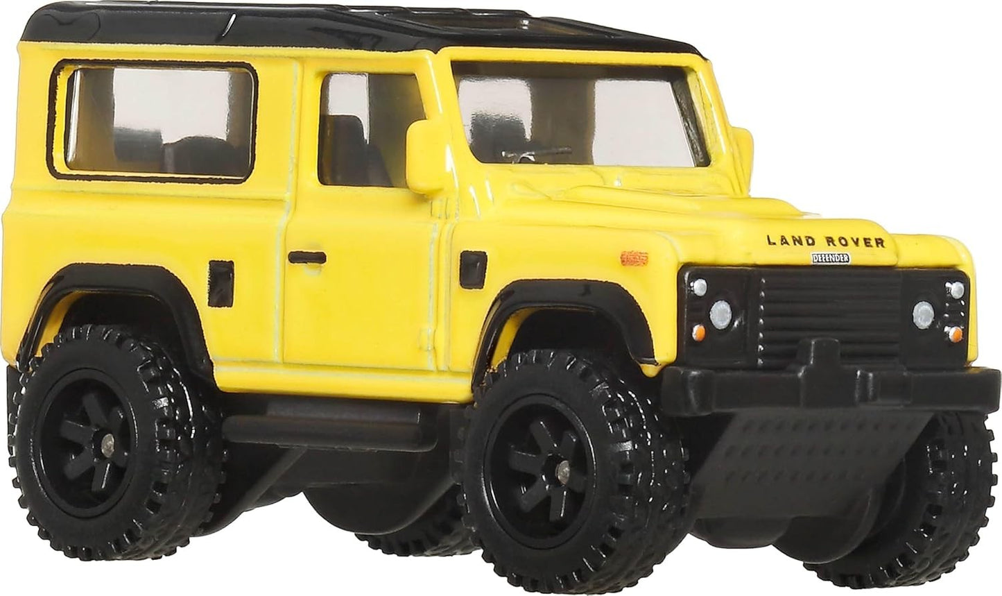 Land Rover Defender 90 Yellow - Series Car Culture Off Road  - Hot Wheels Premium - Scala 1/64