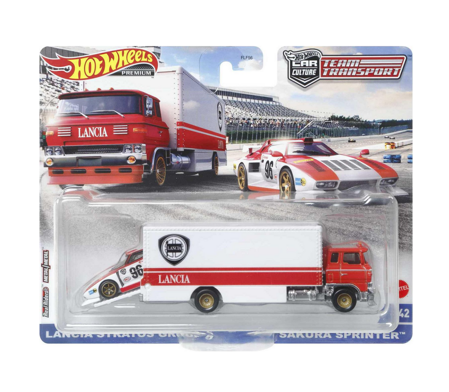 Lancia Stratos Group 5 & Sakura Sprinter - Series Car Culture Team Transport - Hot Wheels Premium - Scala 1/64