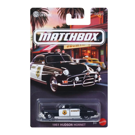 1951 Hudson Hornet Police 04/05 - Matchbox - Scala 1/64 Circa