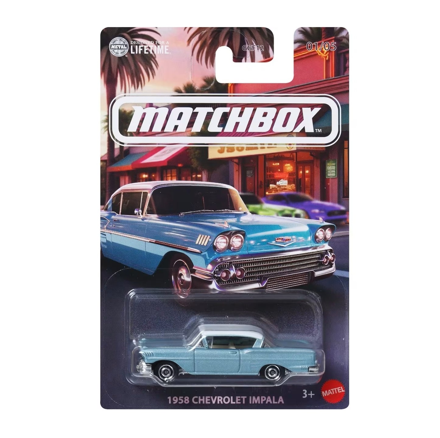 1958 Chevrolet Impala 01/05 - Matchbox - Scala 1/64 Circa