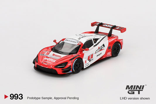 McLaren 720S GT3 Evo Pfaff Motorsports 2024 IMSA Laguna Seca - Mini GT - Scala 1/64 MGT00993-L