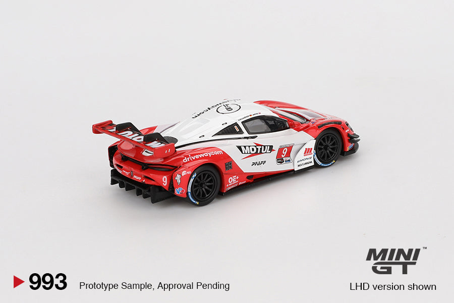 McLaren 720S GT3 Evo Pfaff Motorsports 2024 IMSA Laguna Seca - Mini GT - Scala 1/64 MGT00993-L