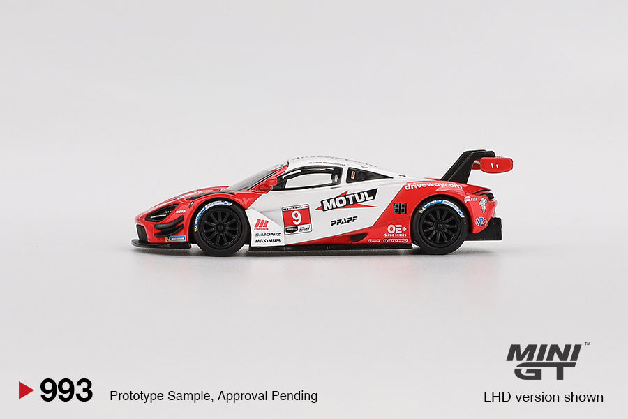 McLaren 720S GT3 Evo Pfaff Motorsports 2024 IMSA Laguna Seca - Mini GT - Scala 1/64 MGT00993-L