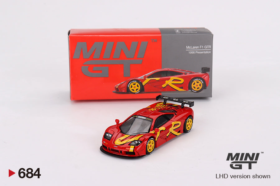 McLaren F1 GTR 1996 Presentation - Mini GT - Scala 1/64 MGT00684