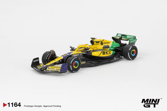 McLaren MCL38 #4 Lando Norris 2024 F1 Monaco GP - Mini GT - Scala 1-64 MGT01164-L