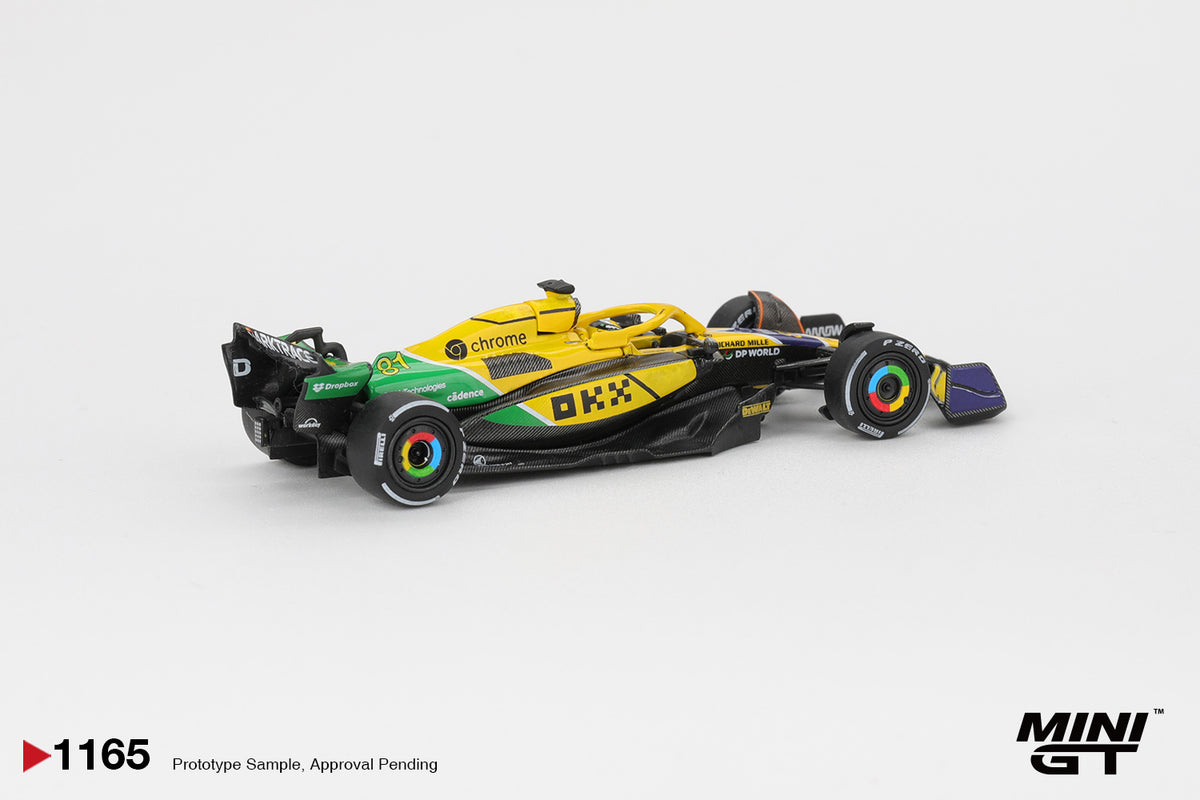 McLaren MCL38 #81 Oscar Piastri 2024 F1 Monaco GP 2nd Place - Mini GT - Scala 1-64 MGT01165-L