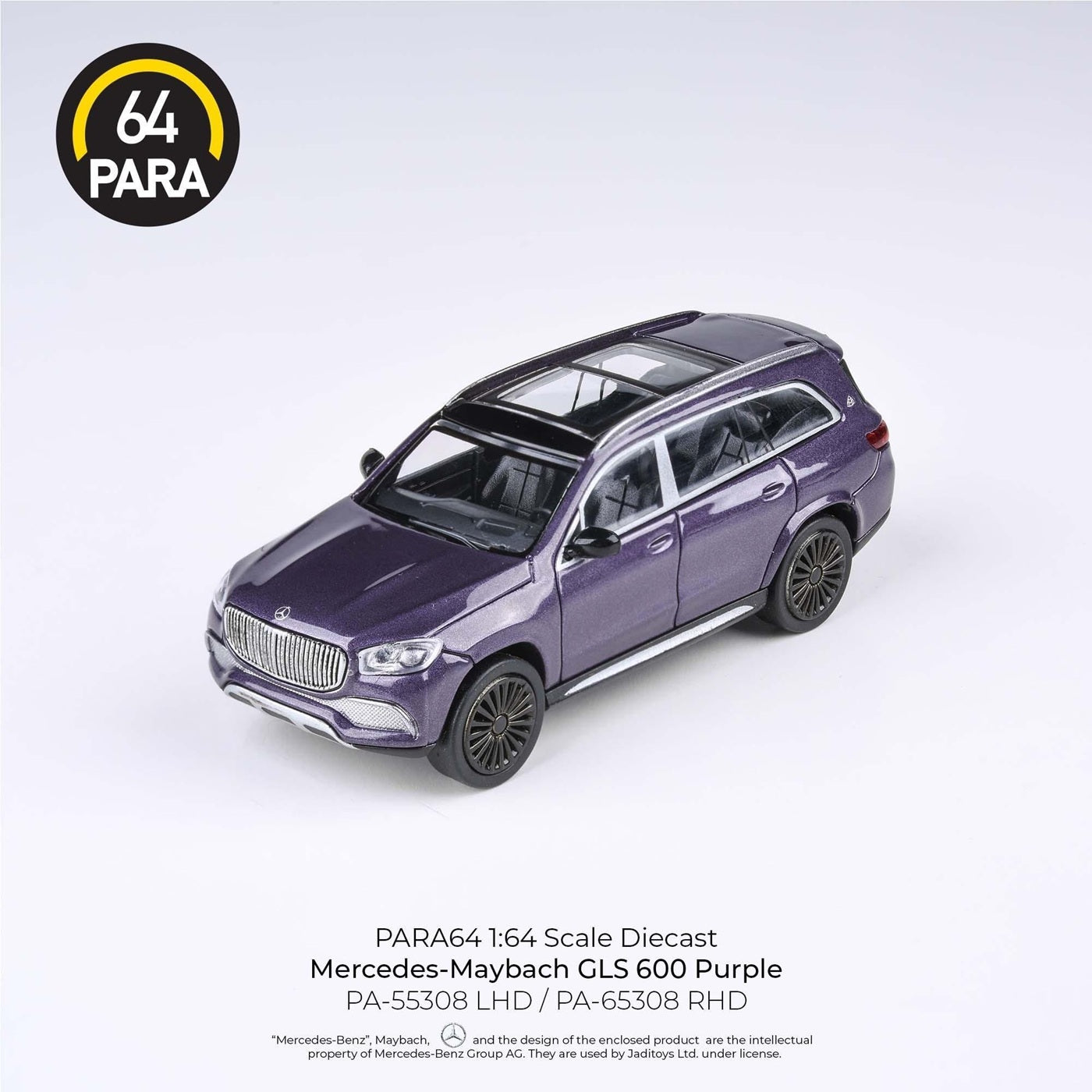 2020 Mercedes-Maybach GLS 600 Purple LHD - Para64 - Scala 1/64