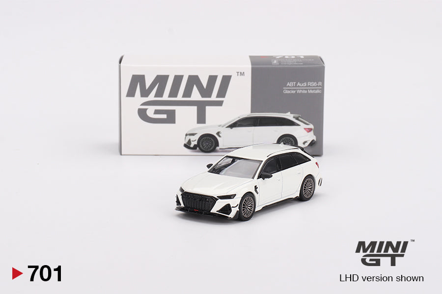 Audi ABT RS6-R Glacier White Metallic - Mini GT - Scala 1/64 MGT00701-R RHD