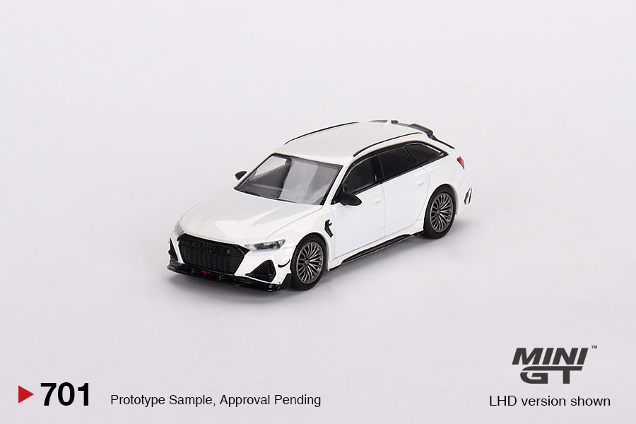 Audi ABT RS6-R Glacier White Metallic - Mini GT - Scala 1/64 MGT00701-R RHD