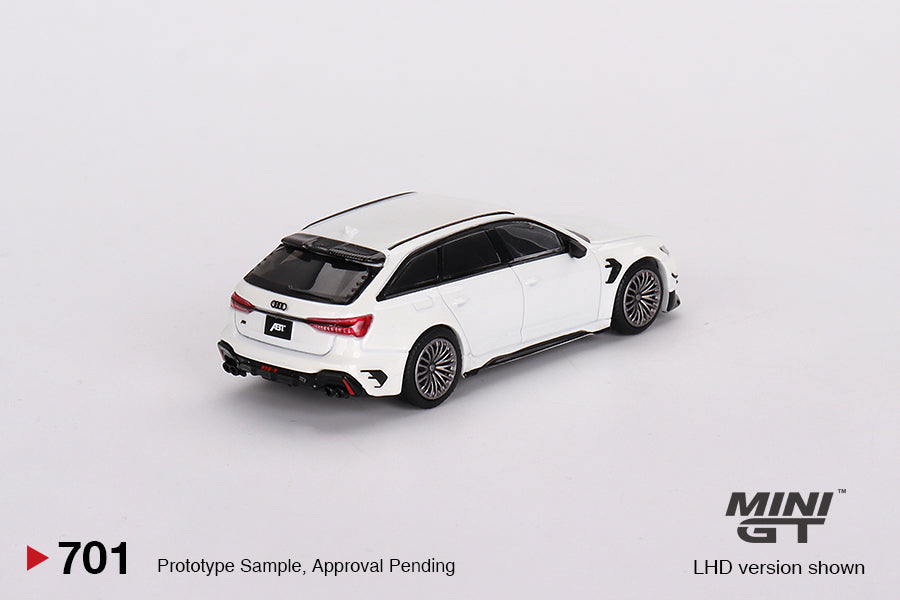 Audi ABT RS6-R Glacier White Metallic - Mini GT - Scala 1/64 MGT00701-R RHD
