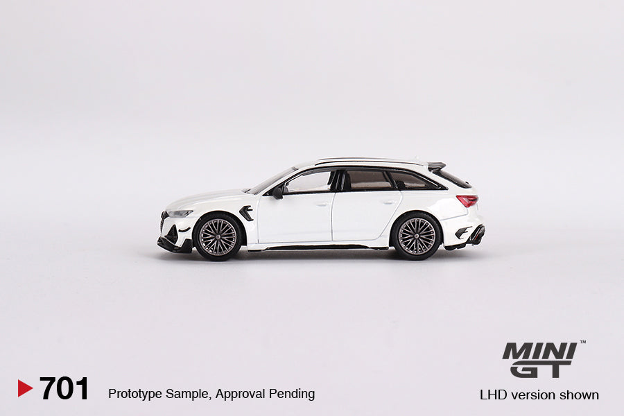 Audi ABT RS6-R Glacier White Metallic - Mini GT - Scala 1/64 MGT00701-R RHD