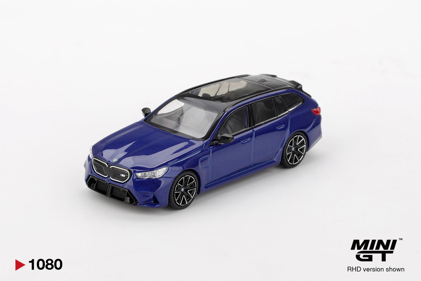 BMW M5 Touring (G99) Marina Bay Blue Metallic - Mini GT - Scala 1/64 MGT01080-L
