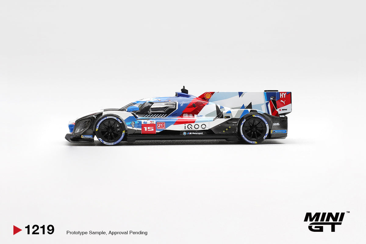 BMW M Hybrid V8 Hypercar #15 BMW M TEAM WRT 2025 Le Mans 24 Hrs - Mini GT - Scala 1/64 MGT01219-L