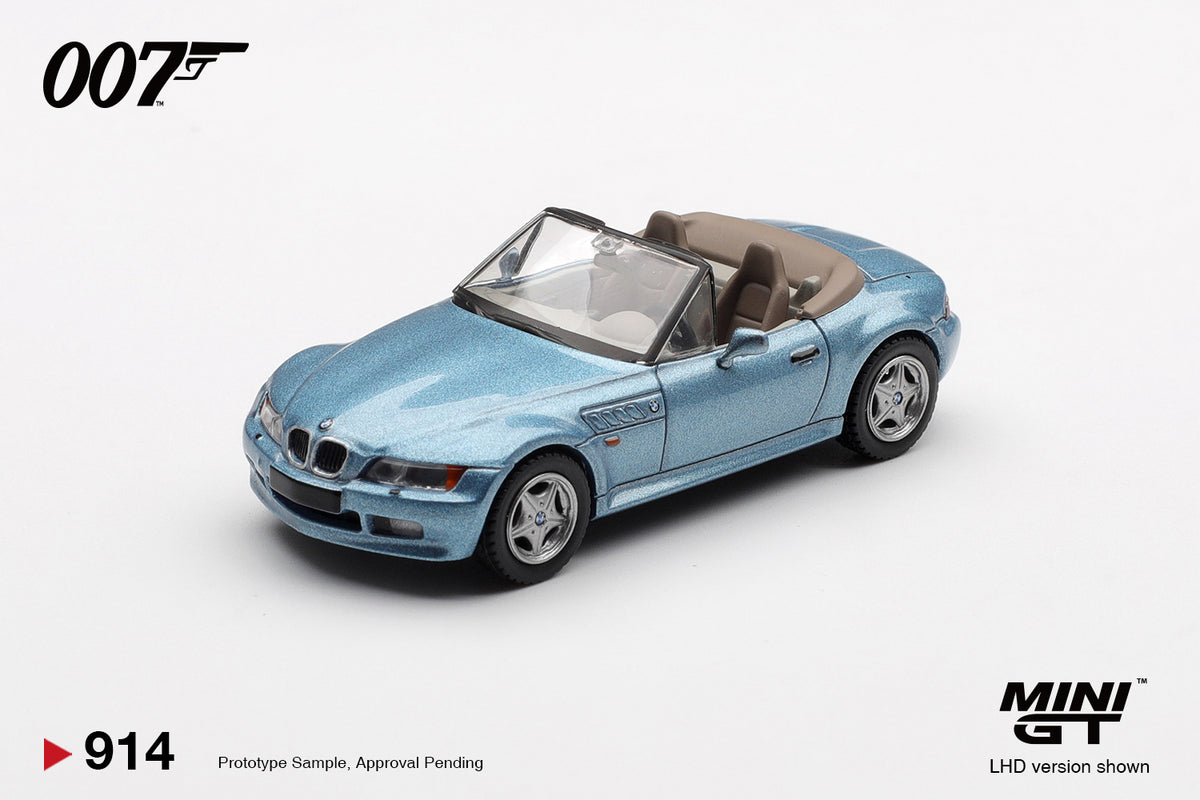 BMW Z3 Goldeneye 007 James Bond 1995 - Mini GT - Scala 1/64 MGT00914-007J Japanese Packaging