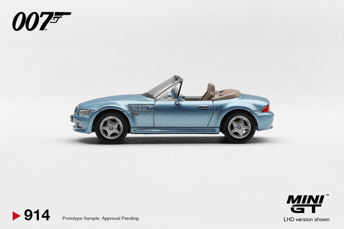 BMW Z3 Goldeneye 007 James Bond 1995 - Mini GT - Scala 1/64 MGT00914-007TC Chinese Packaging