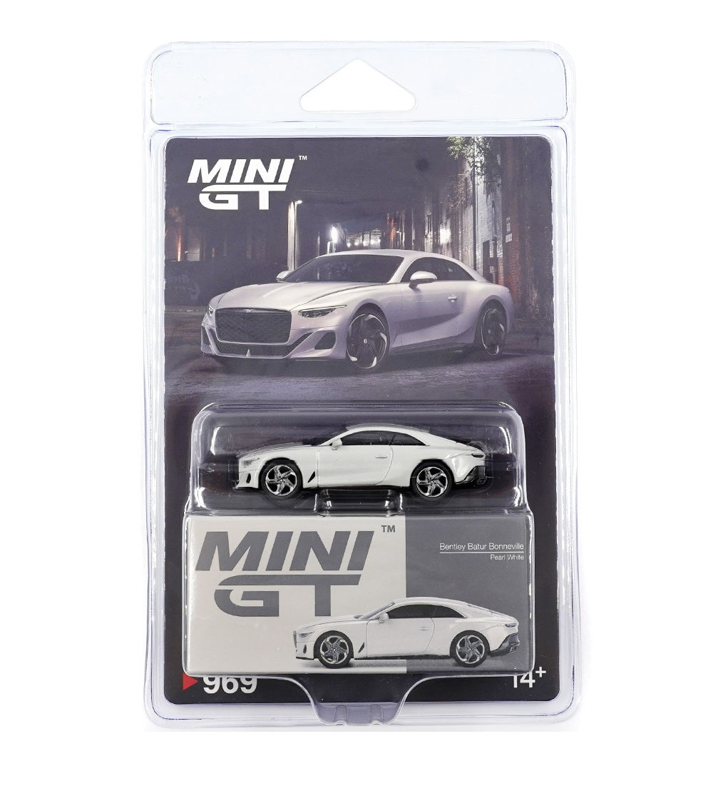 Bentley Batur Bonneville Pearl 2022 - Scala 1/64 - Mini GT - Scala 1-64 MGT00969-BL Blister Packaging