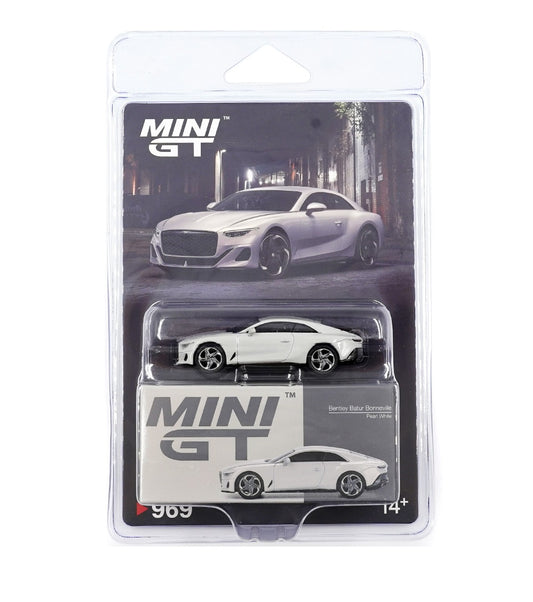 Bentley Batur Bonneville Pearl 2022 - Scala 1/64 - Mini GT - Scala 1-64 MGT00969-BL Blister Packaging