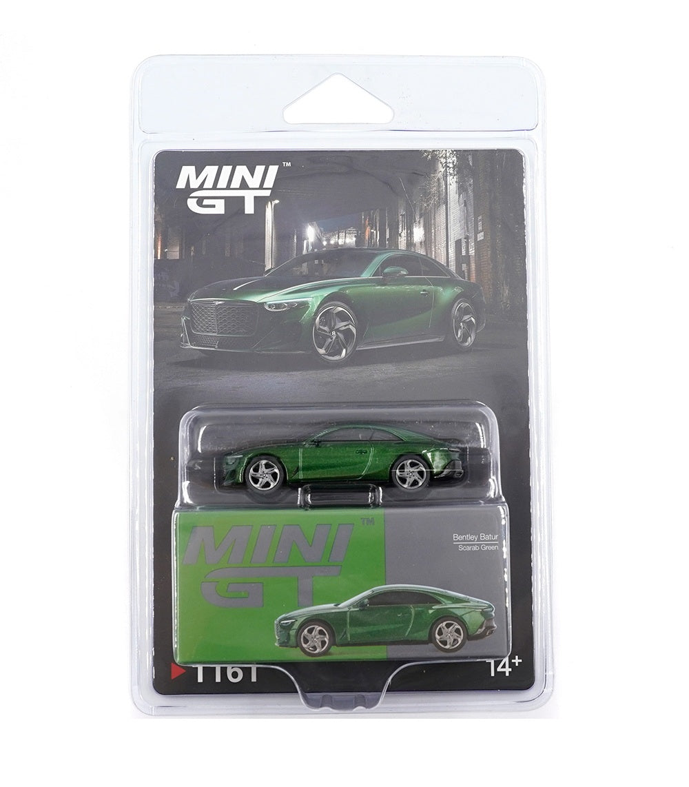 Bentley Batur Scarab Green 2023 - Mini GT - Scala 1/64 MGT01161-BL Blister Packaging