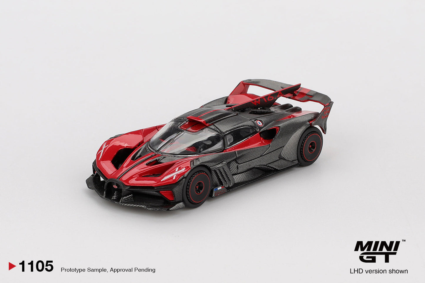 Bugatti Bolide Red Ultimate 2026 - Mini GT - Scala 1/64 MGT01105-BL Blister Packaging